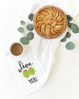 Olive You Kitchen Tea Towel from The Cotton & Canvas Co.