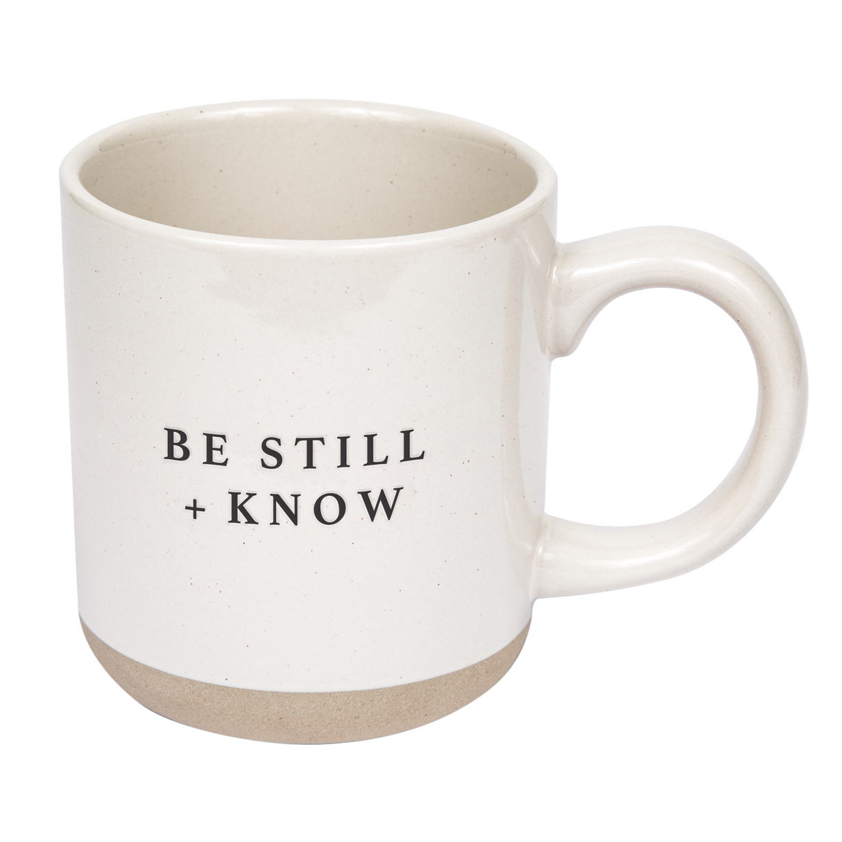 Be Still and Know 14oz. Stoneware Coffee Mug From Sweet Water Decor