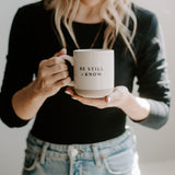 Be Still and Know 14oz. Stoneware Coffee Mug From Sweet Water Decor