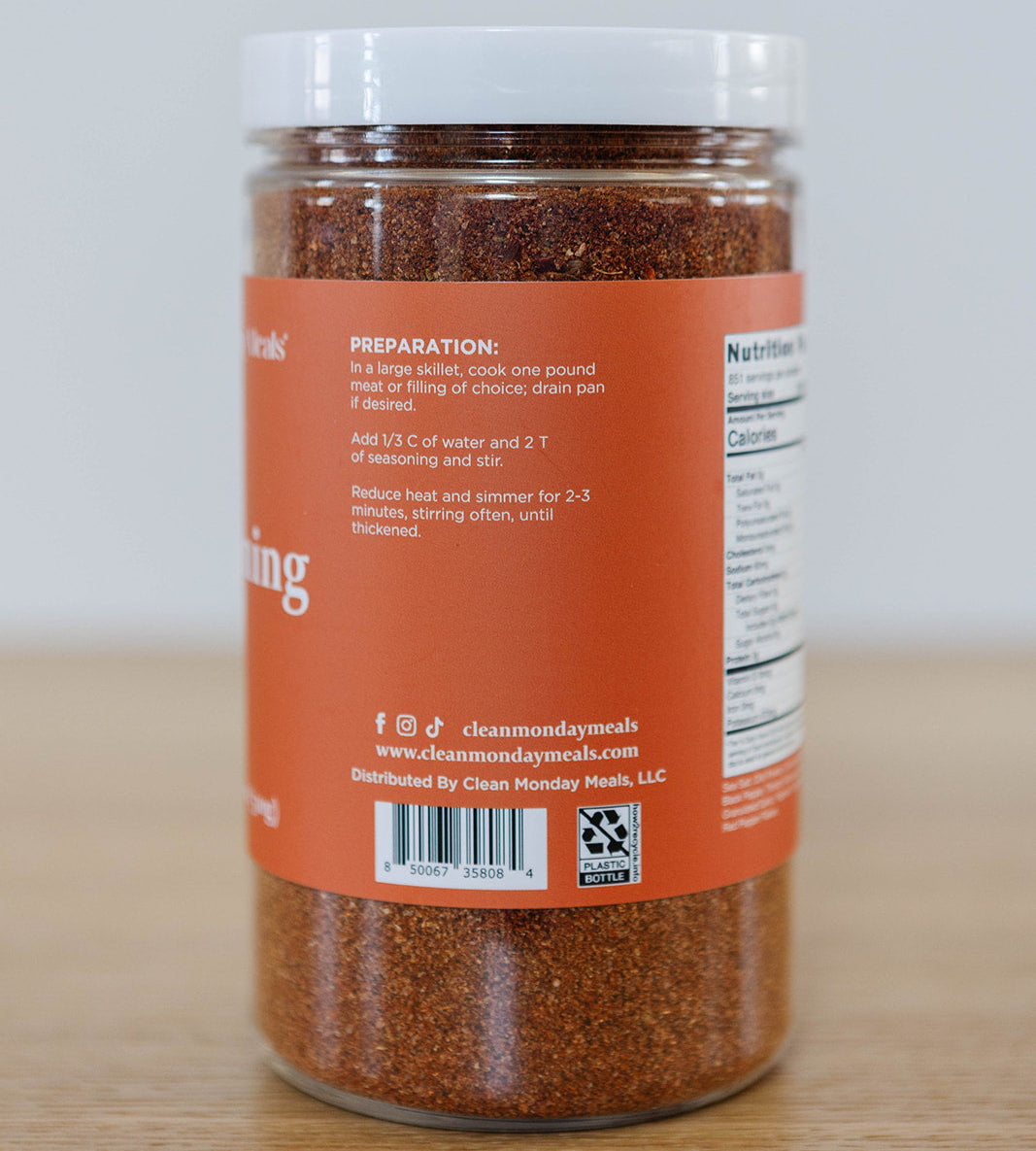Taco Seasoning From Clean Monday Meals