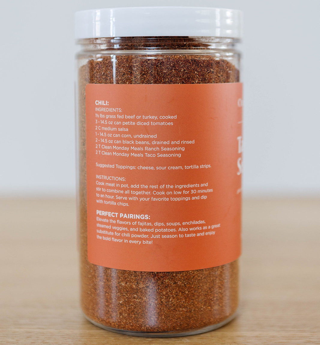 Taco Seasoning From Clean Monday Meals