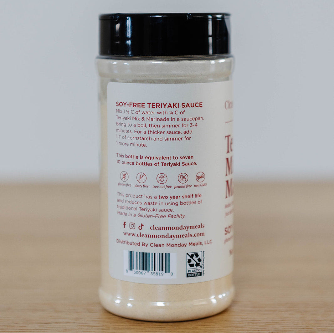 SOY FREE - Teriyaki Mix & Marinade From Clean Monday Meals