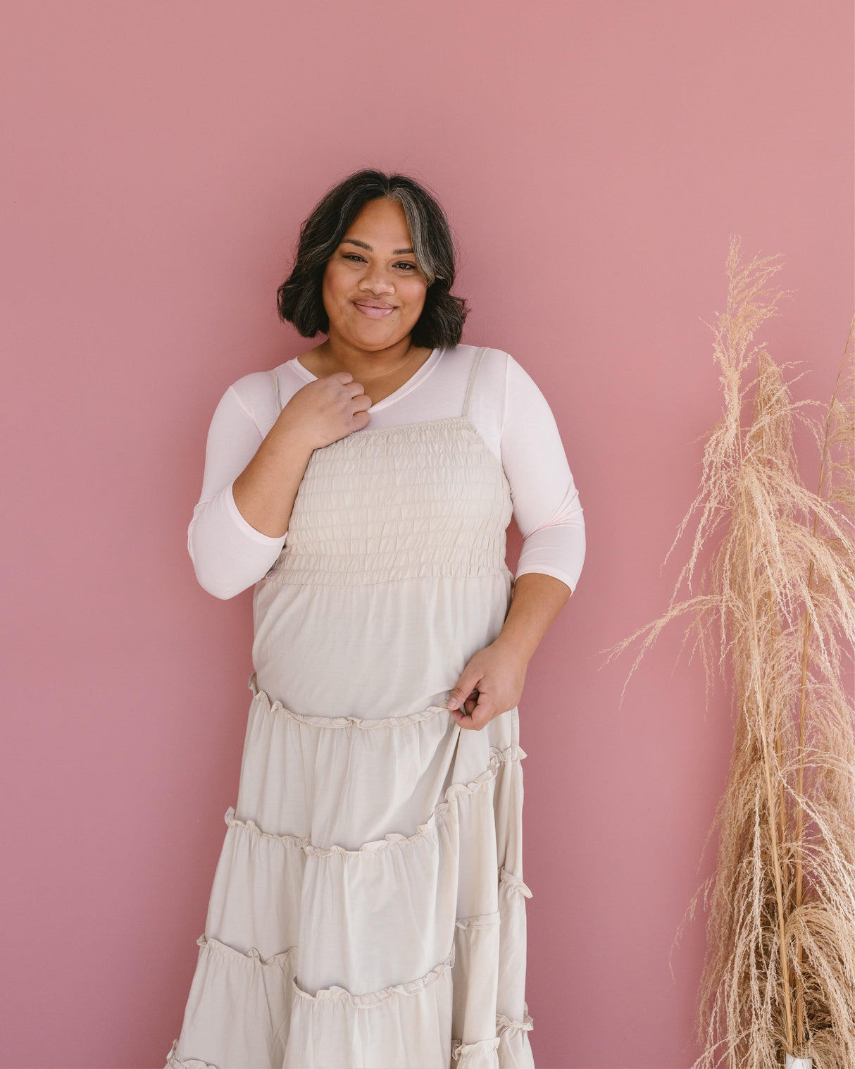 Crew Neck 3/4 Sleeve Halftee from HALFTEE Layering Fashions