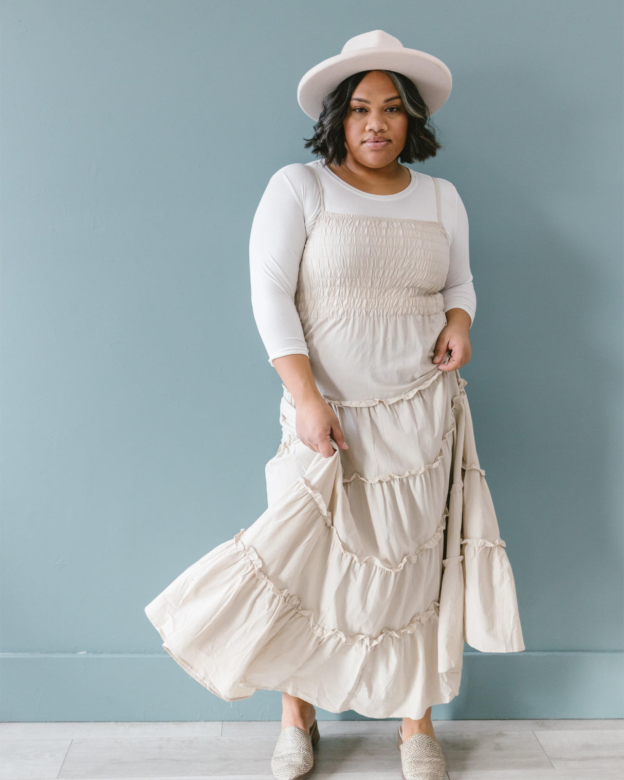 Crew Neck 3/4 Sleeve Halftee from HALFTEE Layering Fashions