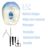 Ultimate Home Spa and Grooming Bundle (Foot Spa Massager + Salon Quality Manicure Tool Kit + Precision Perfection Bundle) from Pursonic