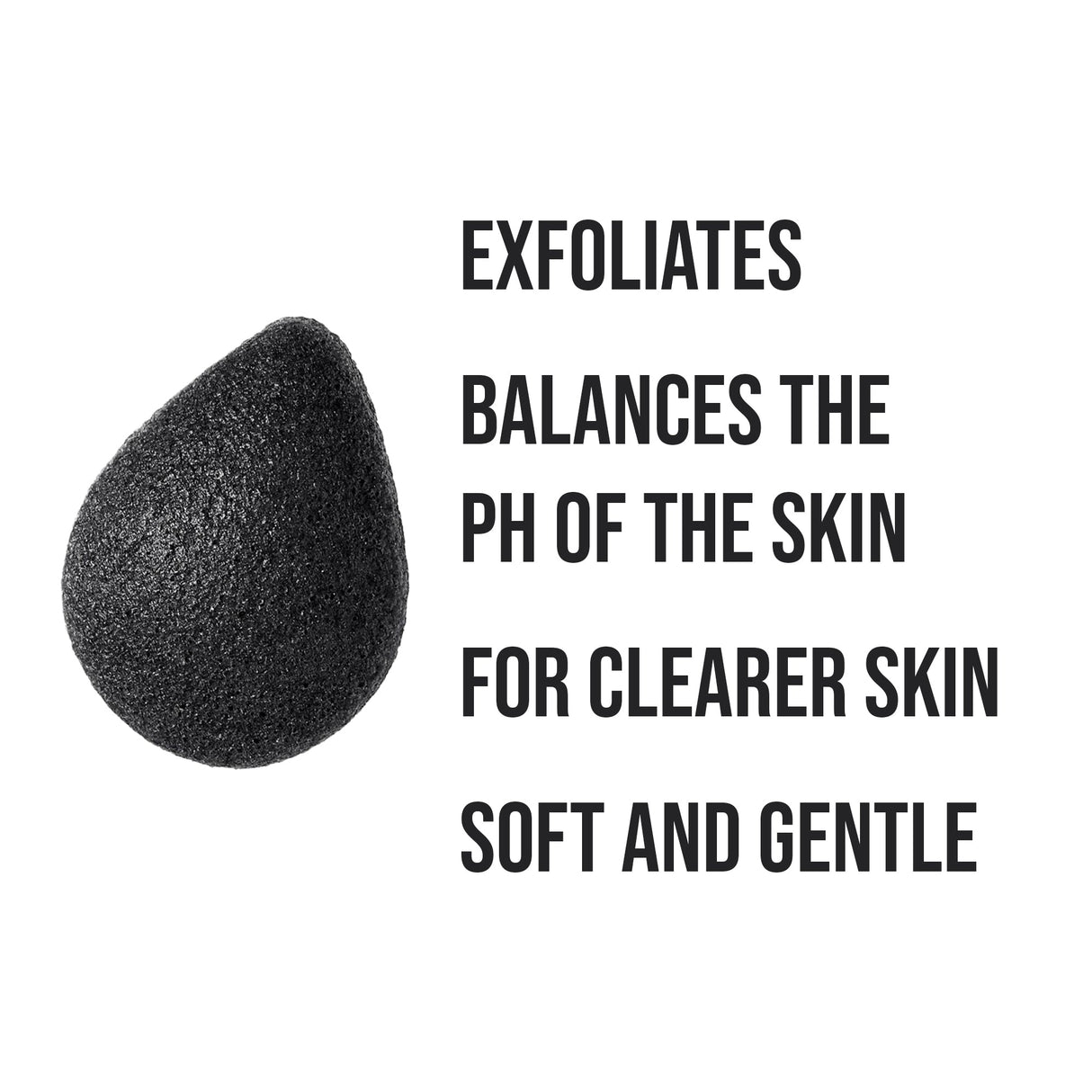 Pursonic Natural Bamboo Charcoal Konjac Sponge 10-Pack from Pursonic