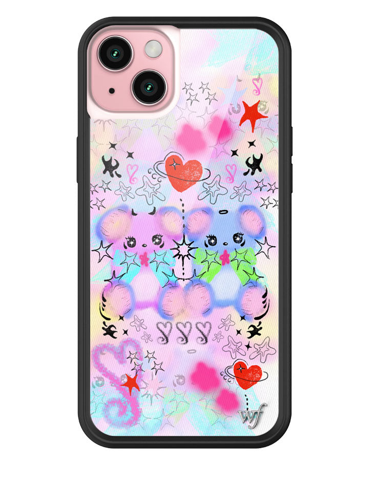Cotton Candy Teddies iPhone Case from Wildflower Cases