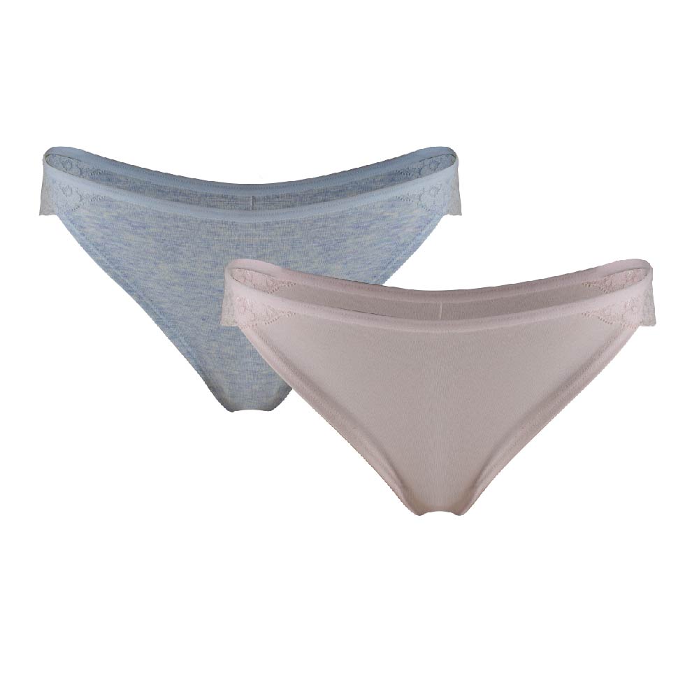 Cotton Lace Cheeky 2 Pack Underwear from The Bra Lab