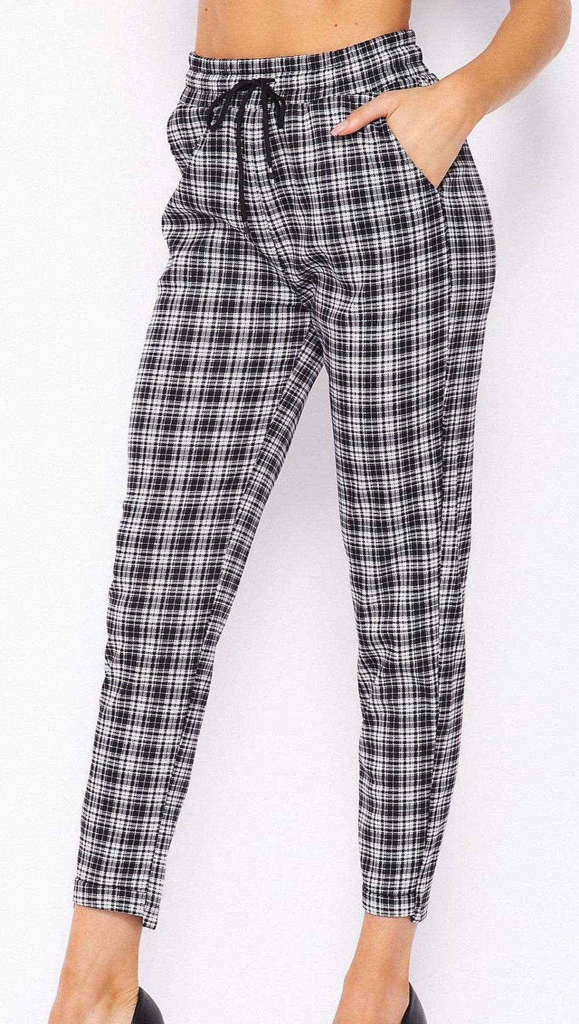 Comfy Plaid Print Dress Pant From Truly Contagious