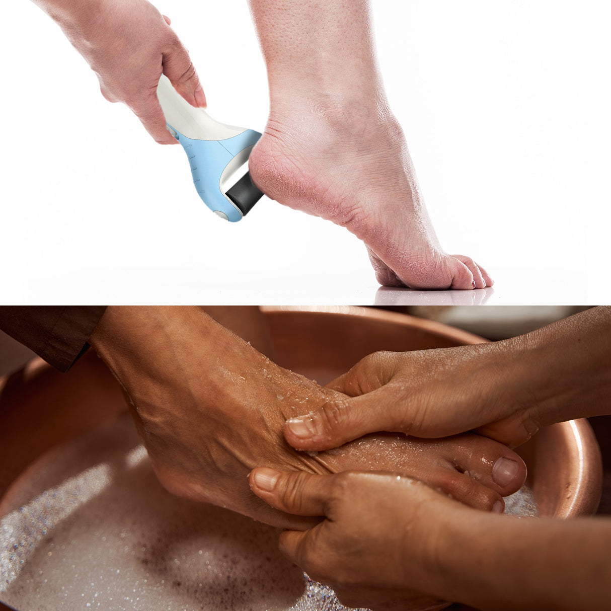Pursonic Foot Care Bundle: Tea Tree Oil Foot Salt & Pedi Perfect Foot File from Pursonic
