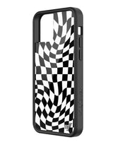 Crazy Checkers | Black iPhone Case from Wildflower Cases