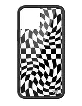Crazy Checkers | Black iPhone Case from Wildflower Cases