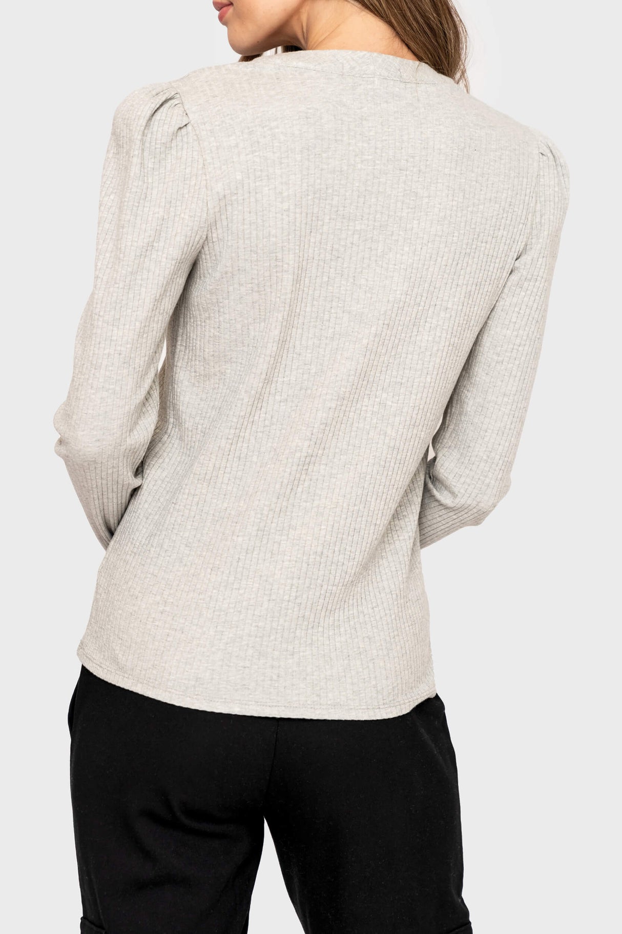 The Amelia Ribbed Henley  From Gibsonlook