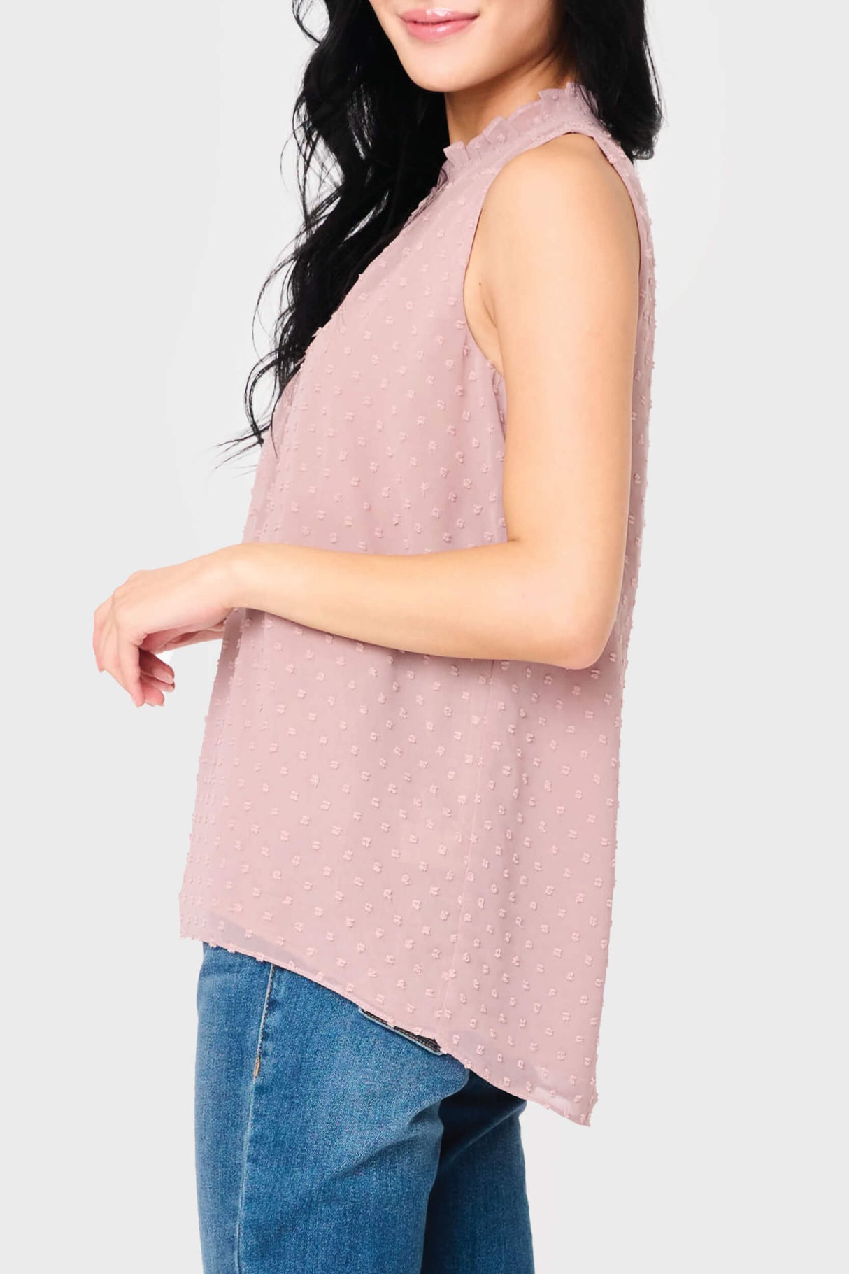 Respect the Ruffle Sleeveless Blouse from Gibsonlook