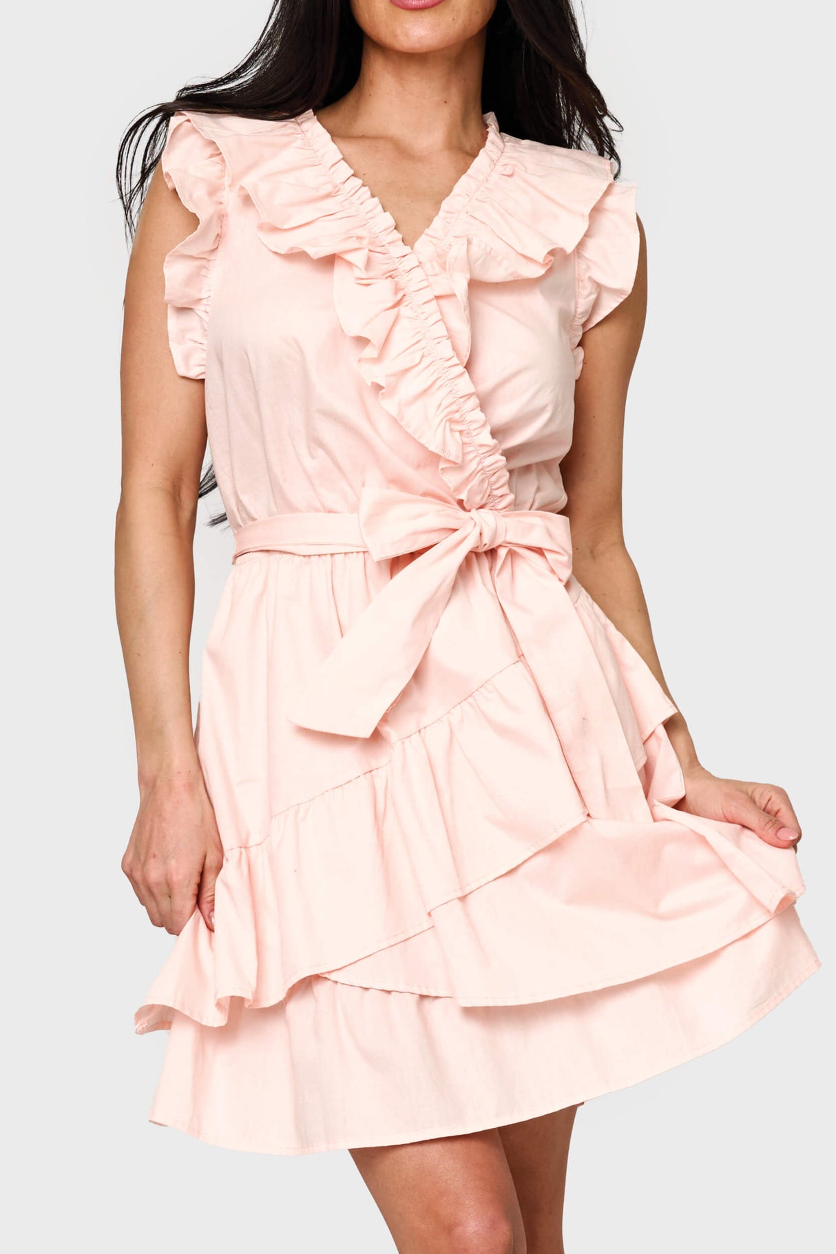 Ruffles for Days Wrap Dress With Belt from Gibsonlook