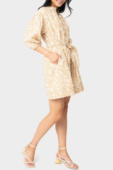 Ambition Puff Sleeve Belted Dress from Gibsonlook