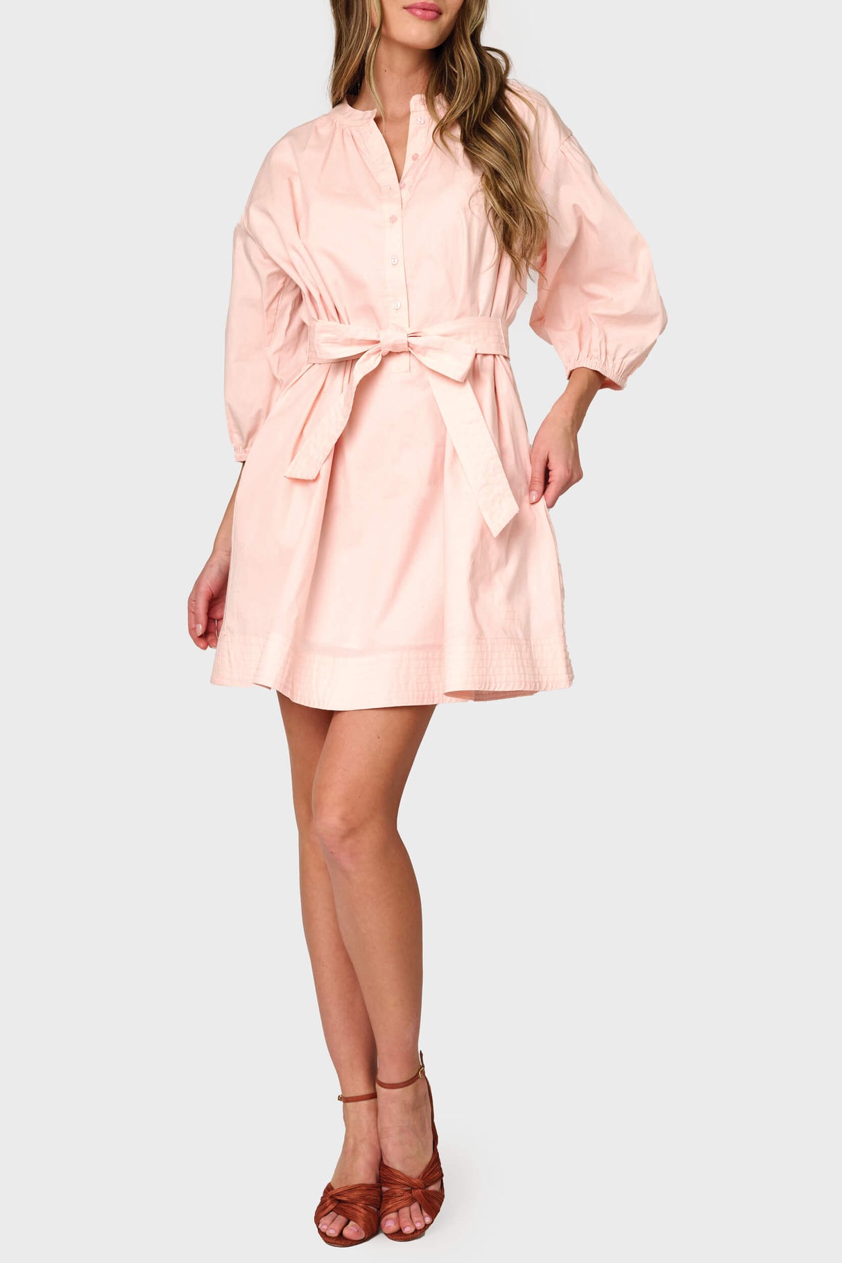 Ambition Puff Sleeve Belted Dress from Gibsonlook