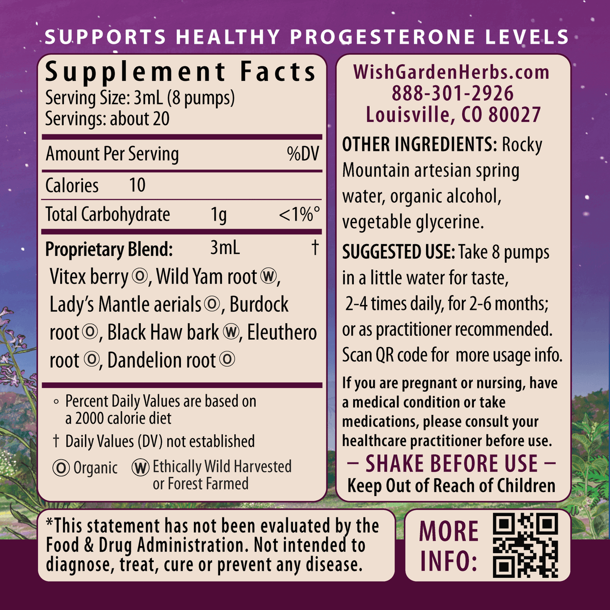 Cycle Vitality 2 Luteal Phase - Progesterone Support From WishGarden Herbs