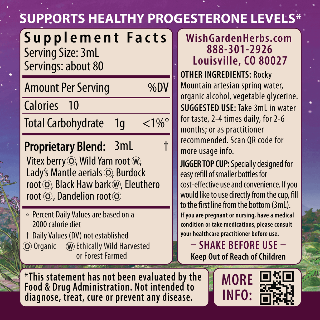 Cycle Vitality 2 Luteal Phase - Progesterone Support From WishGarden Herbs
