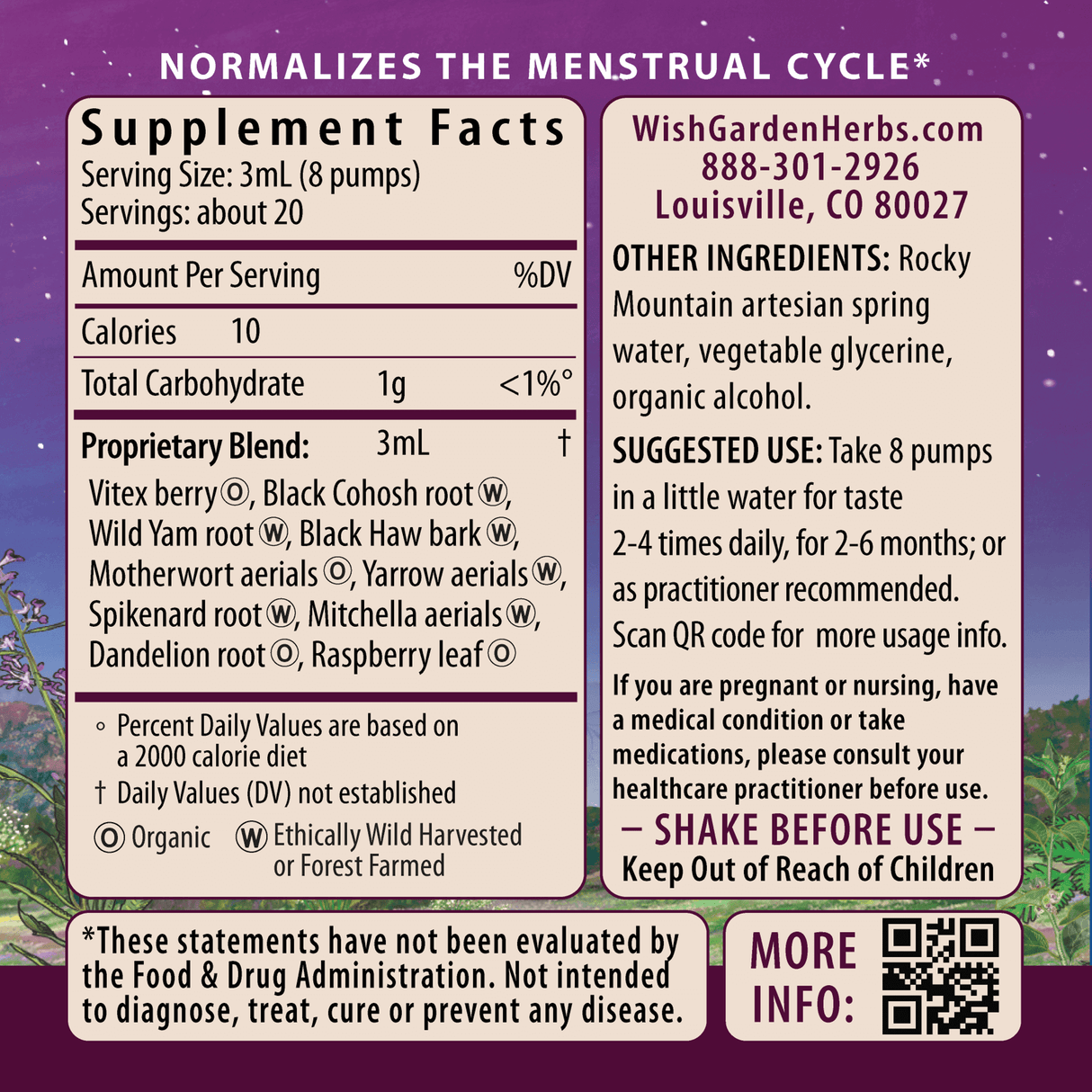 Cycle Harmony Hormone Support From WishGarden Herbs
