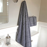 Melange Bamboo Cotton Bath Sheet 3 Piece Set - Charcoal from BedVoyage