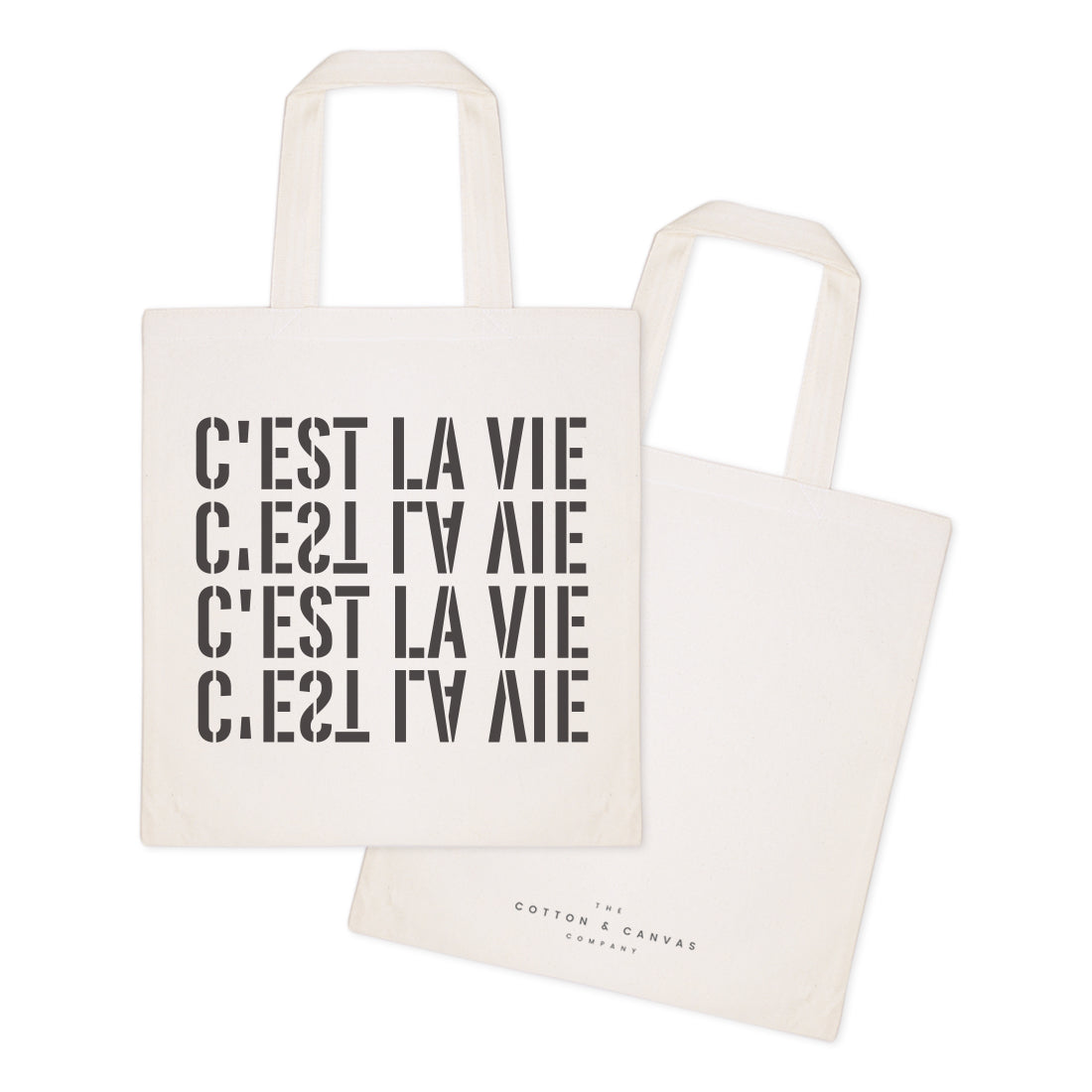 C'est La Vie Cotton Canvas Tote Bag from The Cotton & Canvas Co.