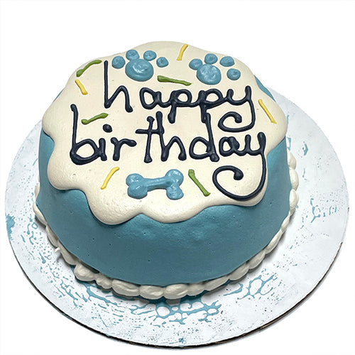 Blue Sprinkle Dog Cake (Perishable) from Bubba Rose Biscuit Co.