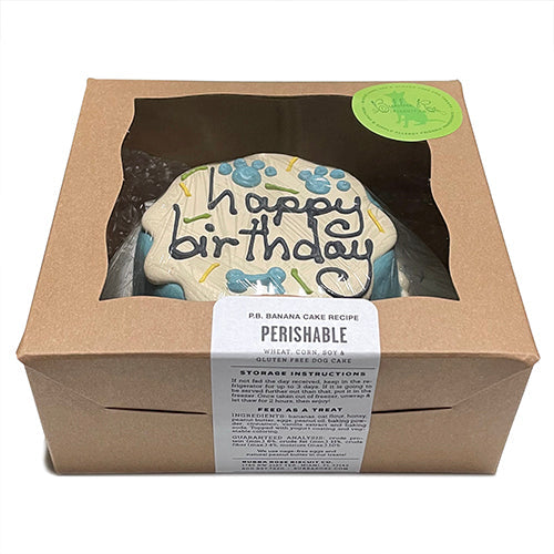 Blue Sprinkle Dog Cake (Perishable) from Bubba Rose Biscuit Co.