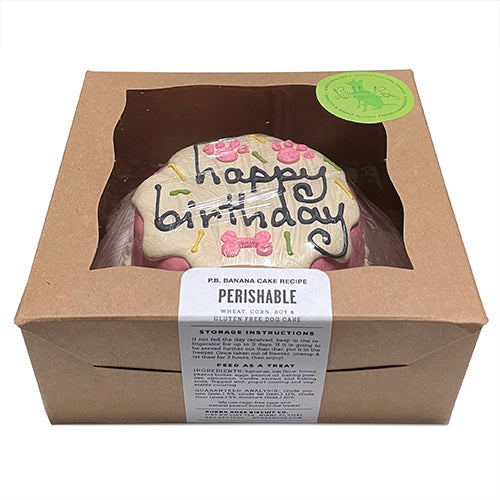 Pink Sprinkle Dog Cake (Perishable) from Bubba Rose Biscuit Co.