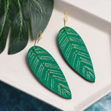 Calathea Leaf Hoops from LE CHIC MIAMI