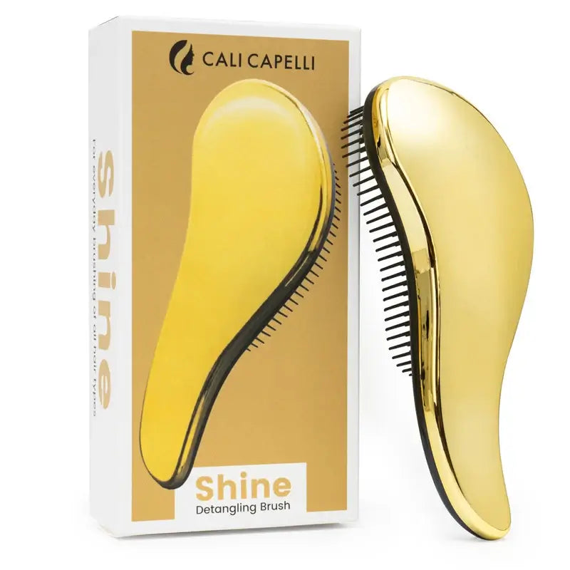 Shine Detangling Hair Brush (Gold) from Calicapelli Hair Tools