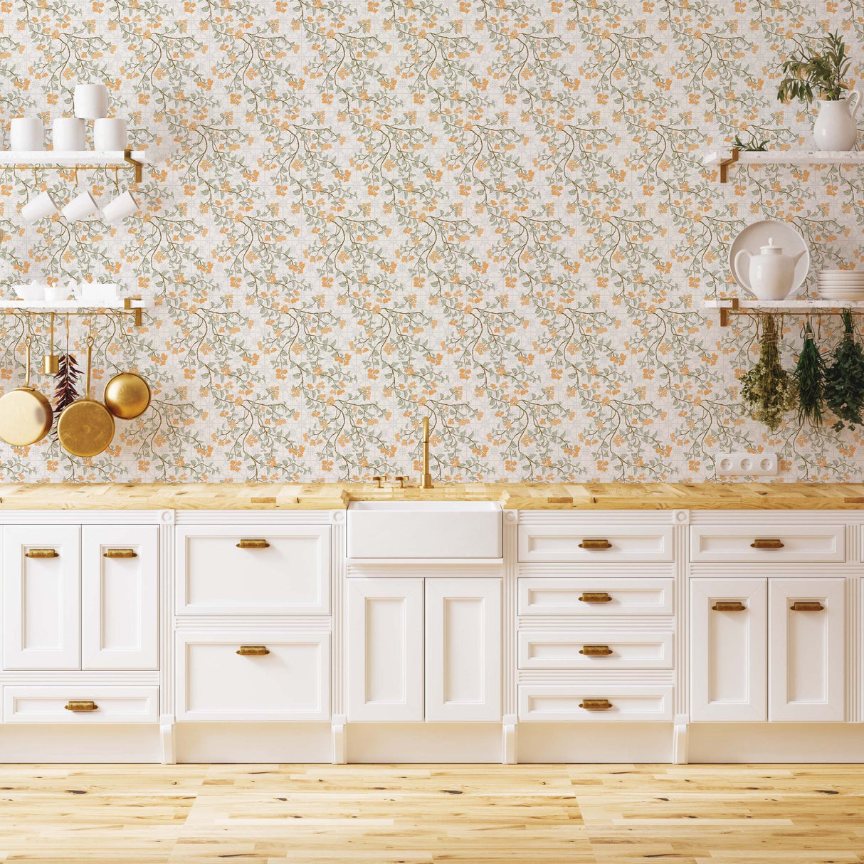 Calla Wallpaper by The Bright Leaf Design from Loomwell Home Goods