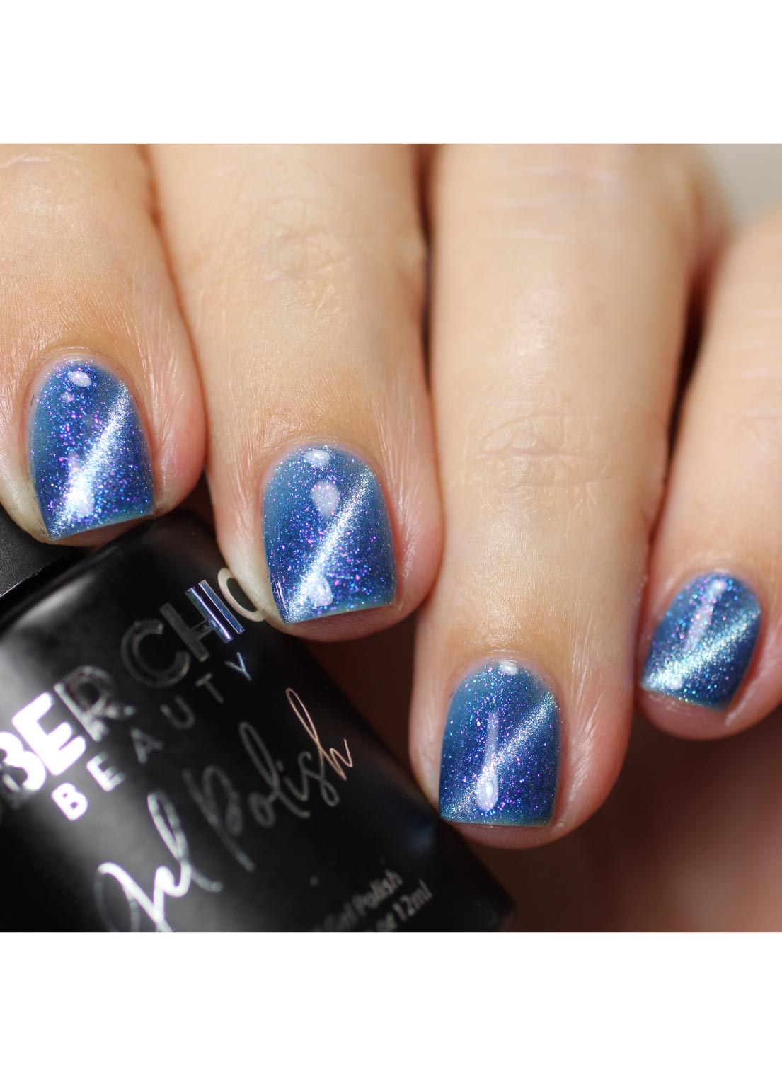 Calm Before The Storm - Cats Eye Iridescent Gel Polish from UberChic Beauty