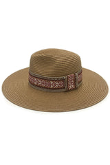 BOHO BAND PANAMA HAT from Madeline Love