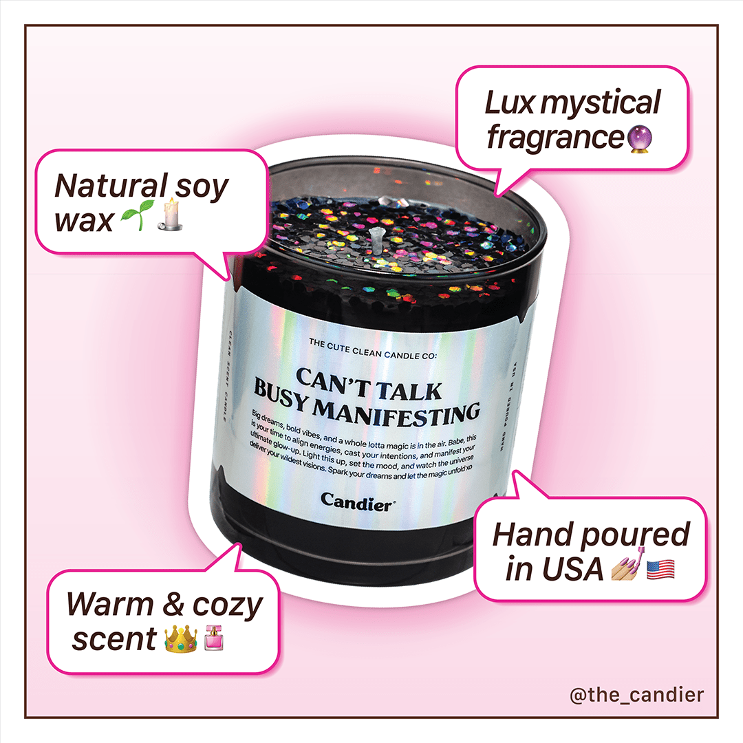 CANT TALK BUSY MANIFESTING CANDLE from Shop Ryan Porter