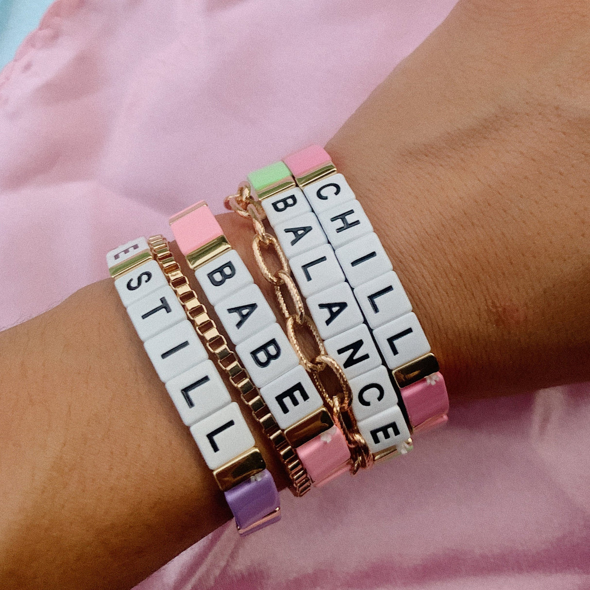 Block Bracelet - BE STILL From Ryan Porter