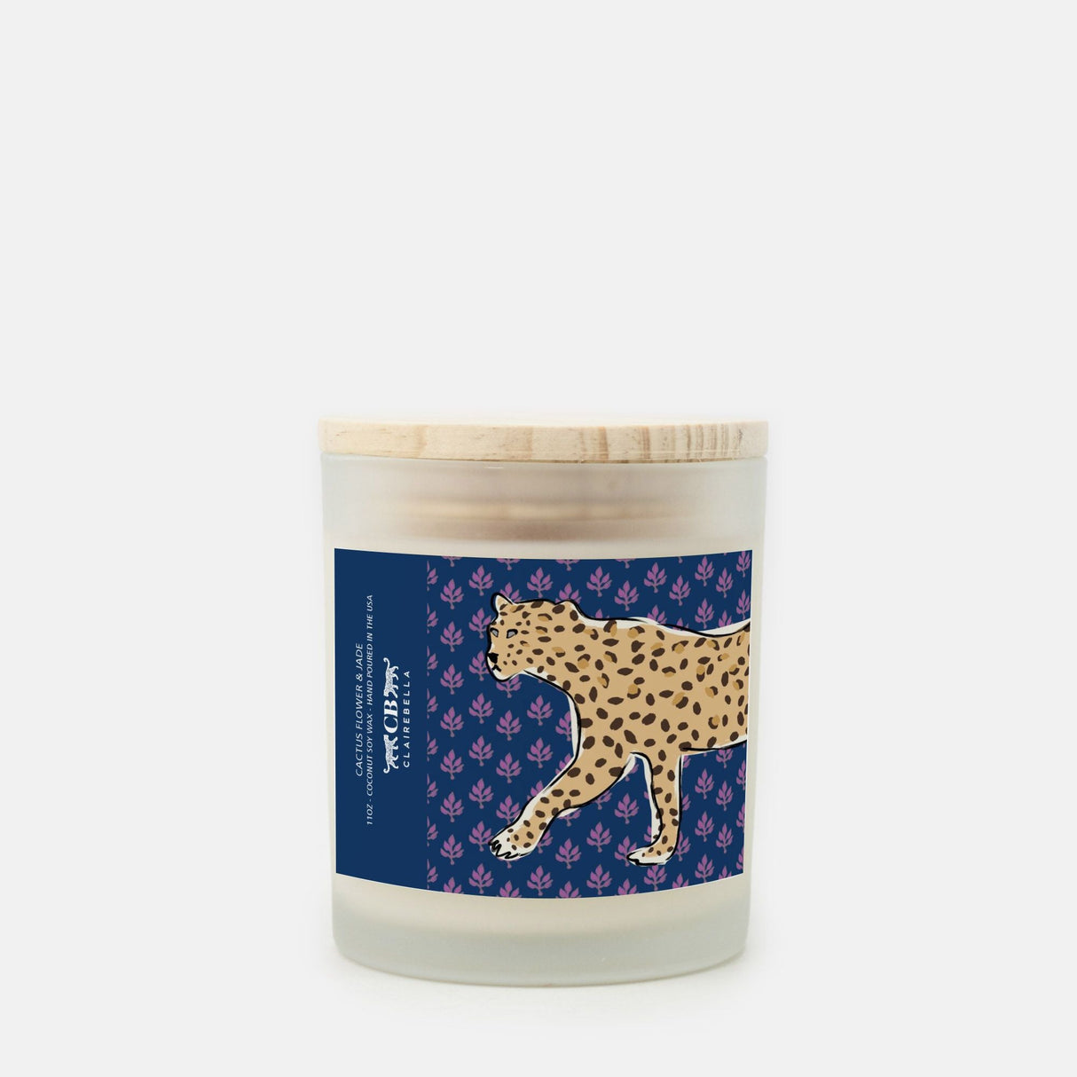 Glass Candle - Flora Leopard (Cactus Flower & Jade) from CB Studio