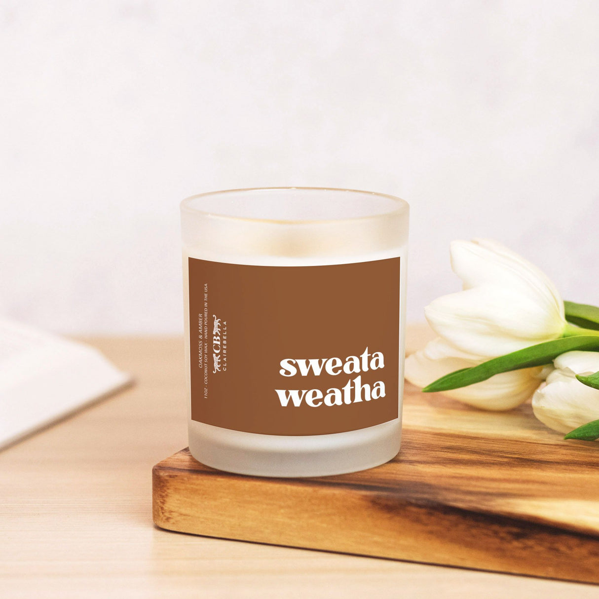 Glass Candle - Sweata Weatha (Oakmoss & Amber) from CB Studio