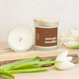 Glass Candle - Sweata Weatha (Oakmoss & Amber) from CB Studio