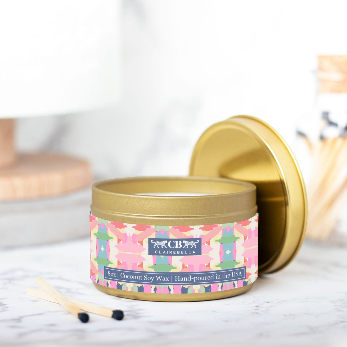 Tin Candle - Mila Navy (Spiced Oatmilk) from CB Studio