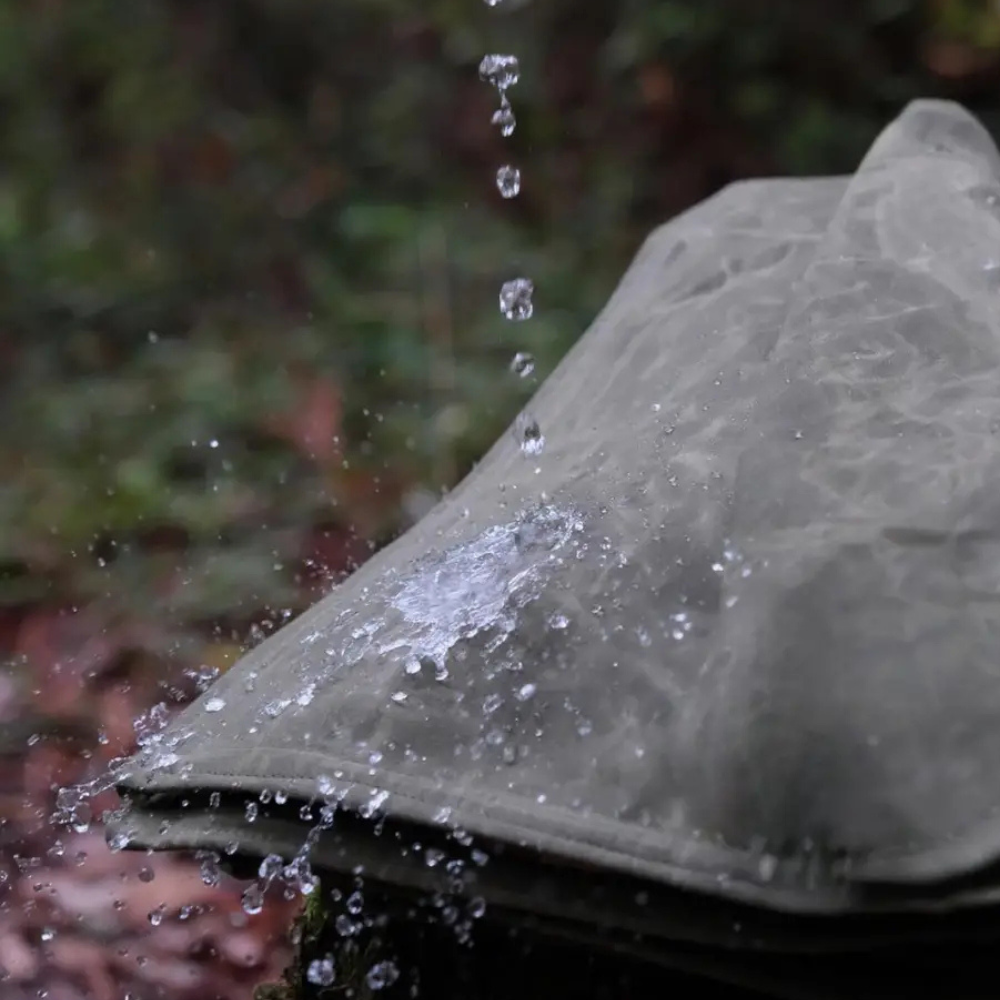 Wool Canvas Camping Blanket - Waxed Canvas Outdoor Blanket / Bushcraft Blanket from West Path