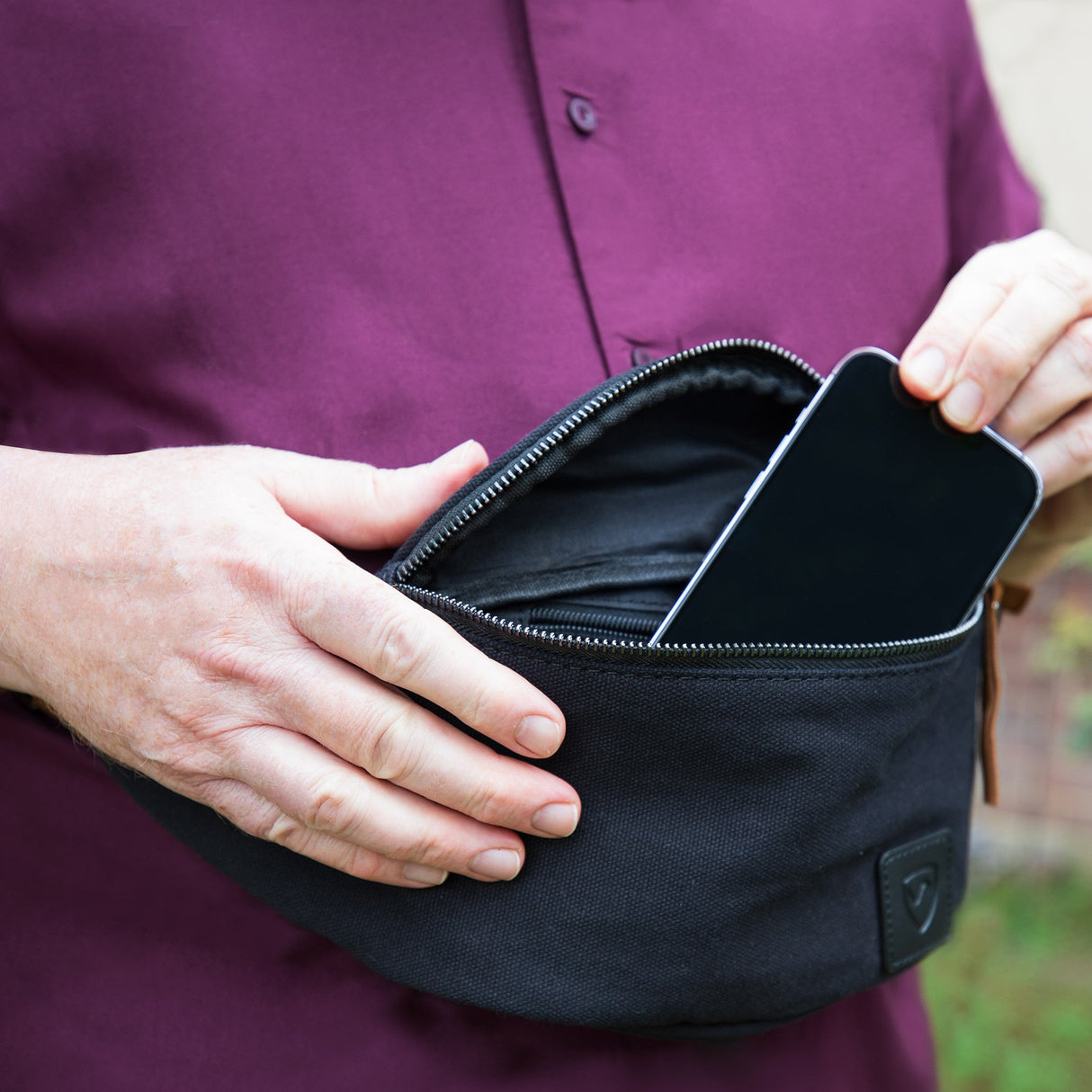 SYB Cross Body Fanny Pack - Canvas Traveler From Shield Your Body