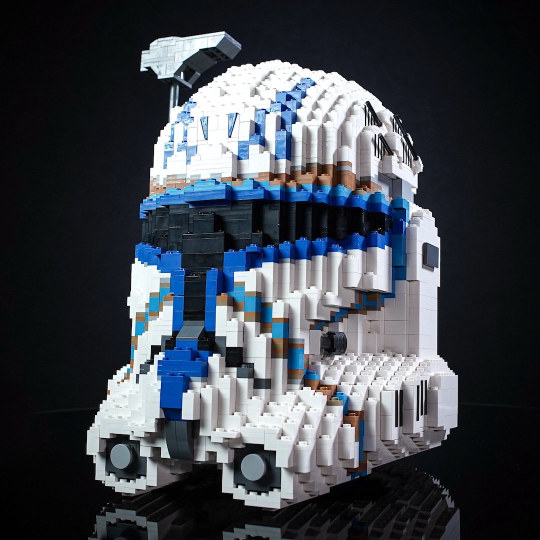 Captain Rex's Life-Sized Helmet from Bricker Builds