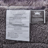 Tache Luxury Black Striped Faux Fur Throw Blanket (DY06)