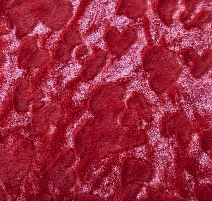 DaDa Bedding Candy Apple Red Vibrant Luxury Faux Fur Euro Throw Pillow Cover (Red-19) from DaDalogy Bedding Collection