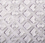 DaDa Bedding Dreamy Milky Way White & Purple Embossed Faux Fur Euro Throw Pillow Cover (M3395) from DaDalogy Bedding Collection