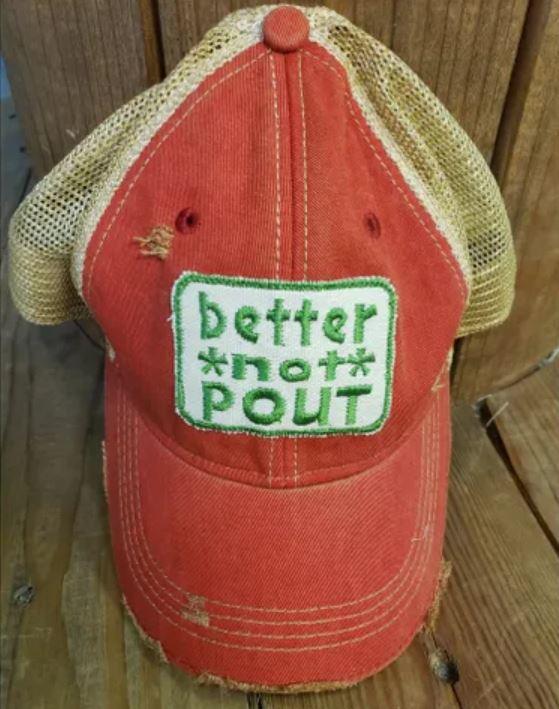 Better Not Pout Hat from The Goat Stock