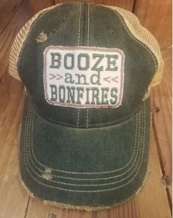 Booze & Bonfires Hat From The Goat Stock