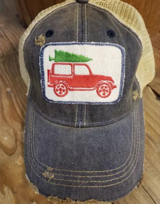 Christmas Jeep Hat From The Goat Stock