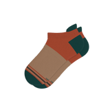 The Car Camper | Earth Tone Color Block Heel Hammock™ Ankle Socks from Shinesty